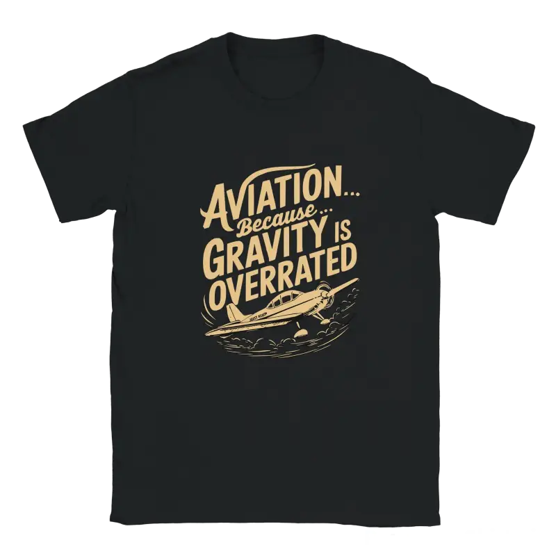 Aviation because gravity is overrated shirt - RenegadeShirts.io #