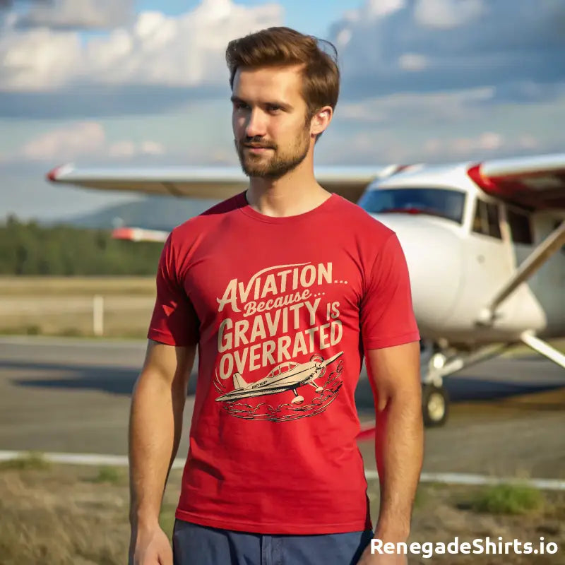 Aviation because gravity is overrated shirt - RenegadeShirts.io #