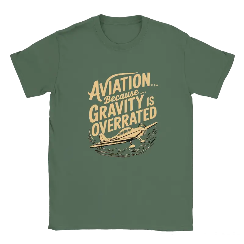 Aviation because gravity is overrated shirt - RenegadeShirts.io #