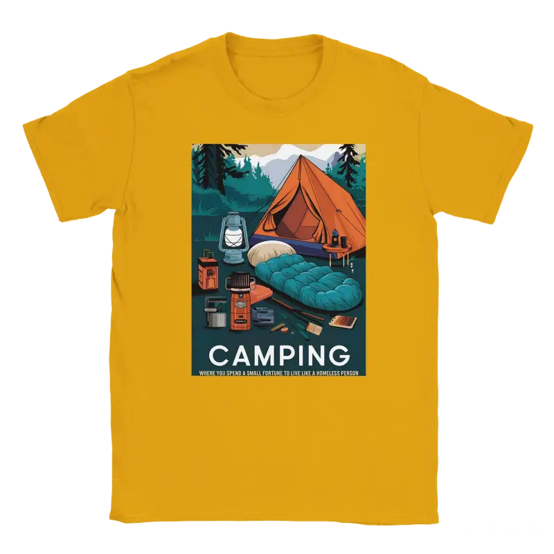 Camping like a homeless person Tshirt - RenegadeShirts.io #