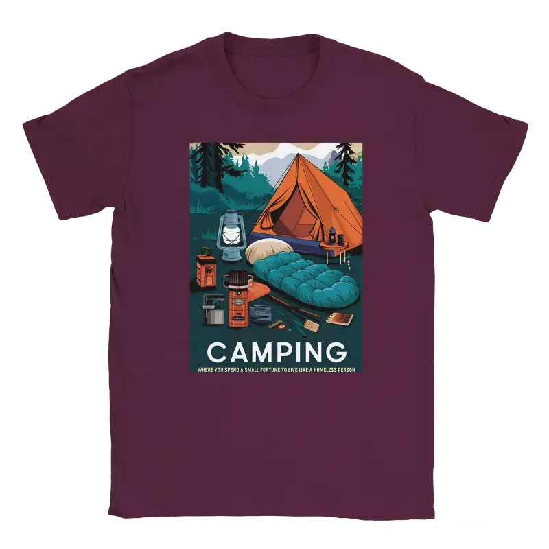 Camping like a homeless person Tshirt - RenegadeShirts.io #