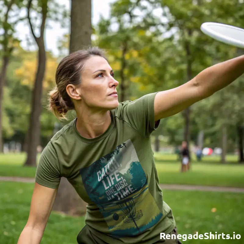 Disk Golf Catch one Disc at a Time Shirt - RenegadeShirts.io #