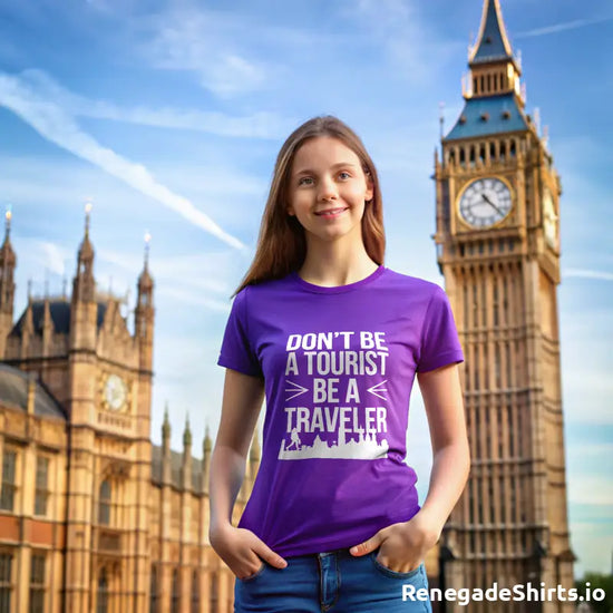 Dont Be A Tourist Ba A Traveler Tshirt - RenegadeShirts.io #