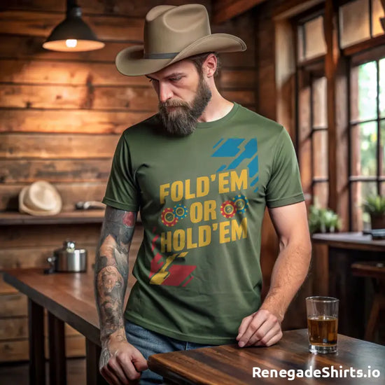 Fold'em or Hold'em poker T-shirt - RenegadeShirts.io #