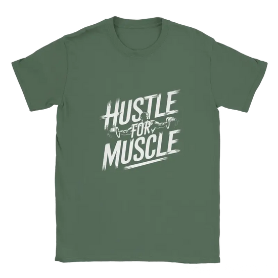 Hustle for Muscle motiviational gym Shirt - RenegadeShirts.io #