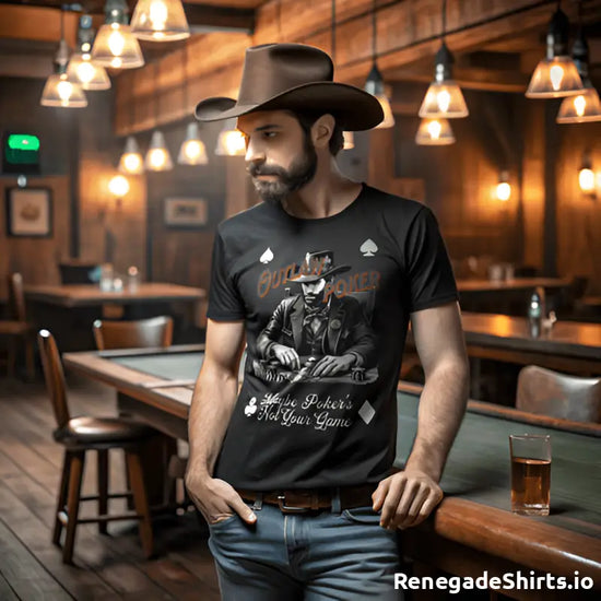 Outlaw Poker T-shirt - RenegadeShirts.io #