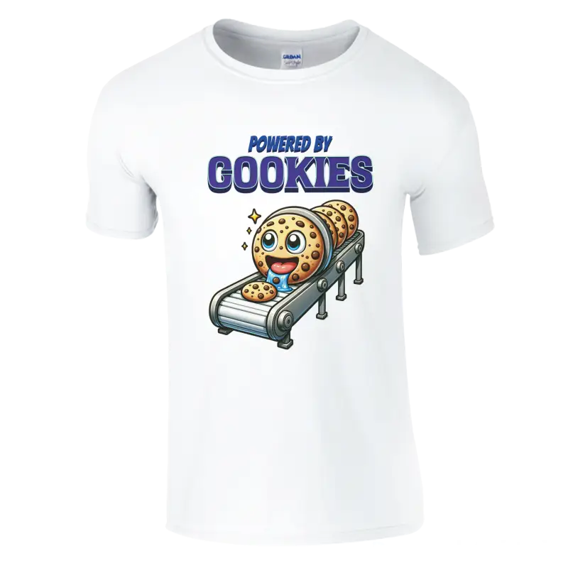 Powered by cookies t-shirt - RenegadeShirts.io #