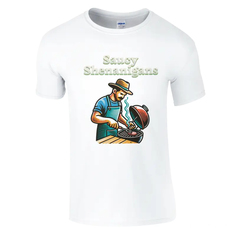 Saucy Shenanigans BBQ grilling t-shirt - RenegadeShirts.io #