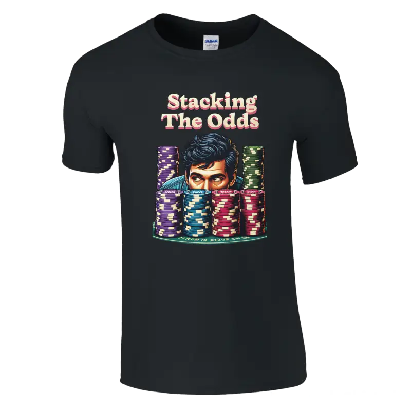 Stacking the odds poker t-shirt - RenegadeShirts.io #