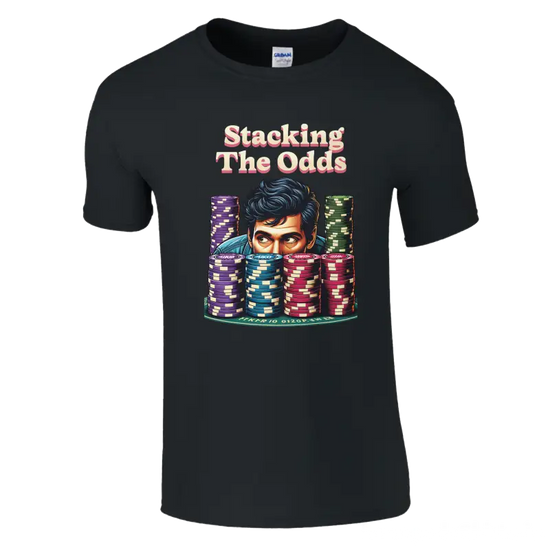 Stacking the odds poker t-shirt - RenegadeShirts.io #