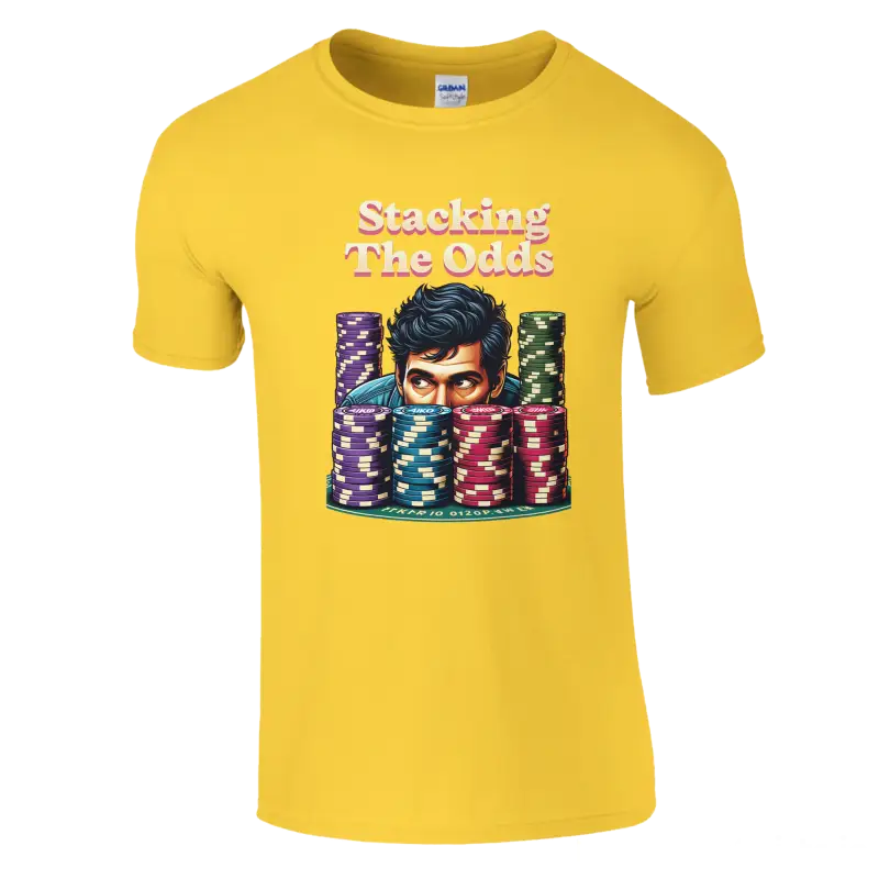 Stacking the odds poker t-shirt - RenegadeShirts.io #