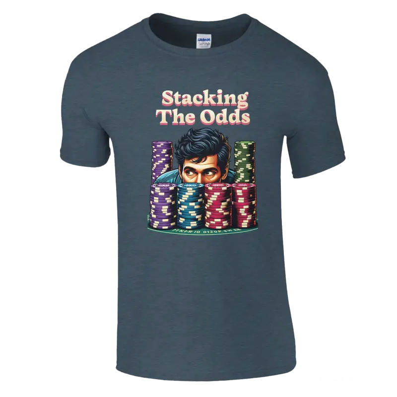 Stacking the odds poker t-shirt - RenegadeShirts.io #