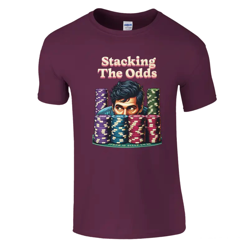 Stacking the odds poker t-shirt - RenegadeShirts.io #