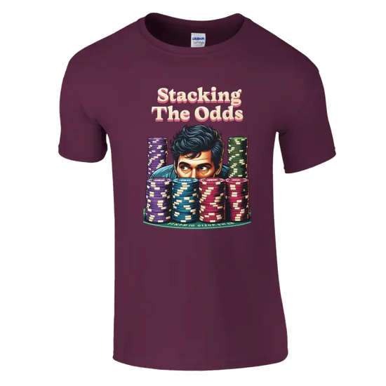 Stacking the odds poker t-shirt - RenegadeShirts.io #