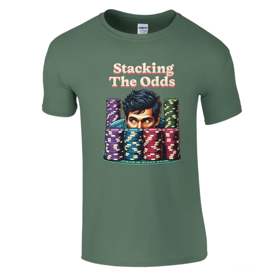 Stacking the odds poker t-shirt - RenegadeShirts.io #