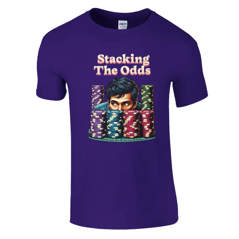 Stacking the odds poker t-shirt - RenegadeShirts.io #