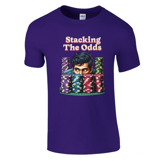 Stacking the odds poker t-shirt - RenegadeShirts.io #