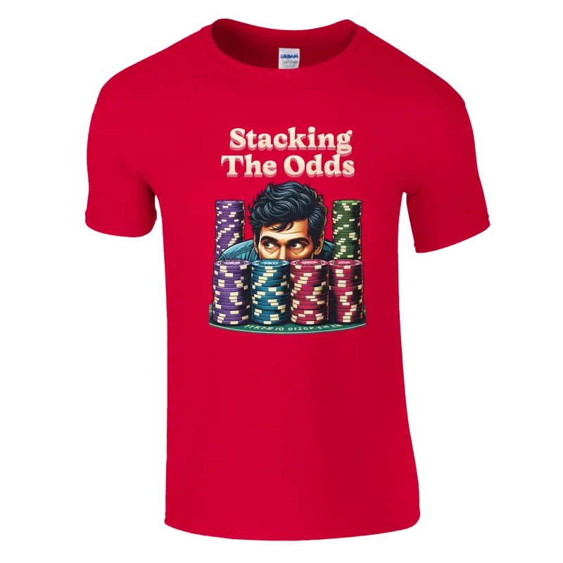 Stacking the odds poker t-shirt - RenegadeShirts.io #