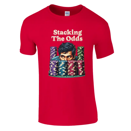 Stacking the odds poker t-shirt - RenegadeShirts.io #