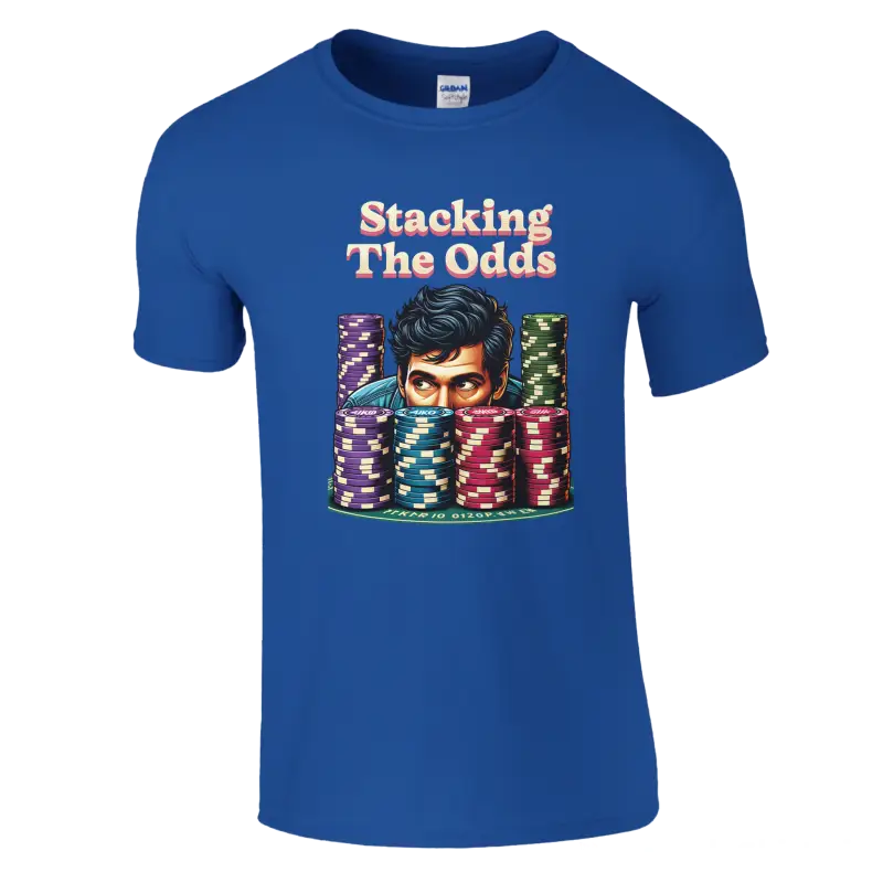 Stacking the odds poker t-shirt - RenegadeShirts.io #