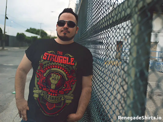 The Struggle T-shirt - Print Material