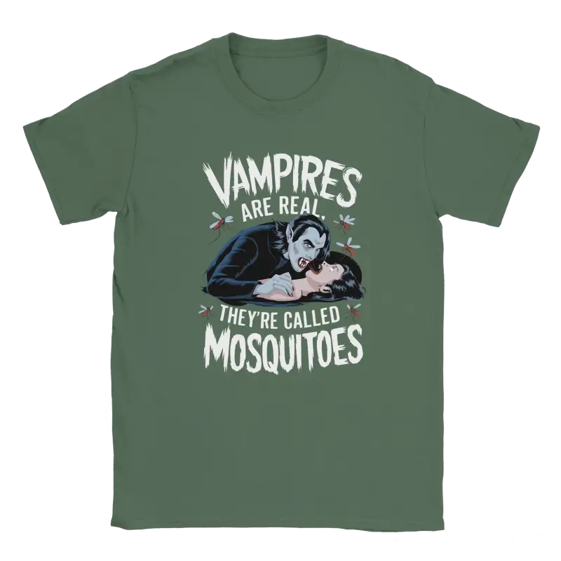 Vampires are real they're called Mosquitoes Tshirt - RenegadeShirts.io #