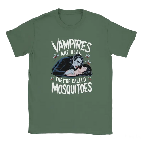 Vampires are real they're called Mosquitoes Tshirt - RenegadeShirts.io #