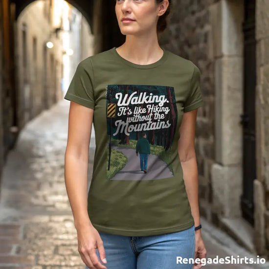 Walking It's like Hiking without the Mountains Shirt - RenegadeShirts.io #